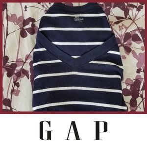 Cute GAP Striped Autumn Dark Blue Shirt